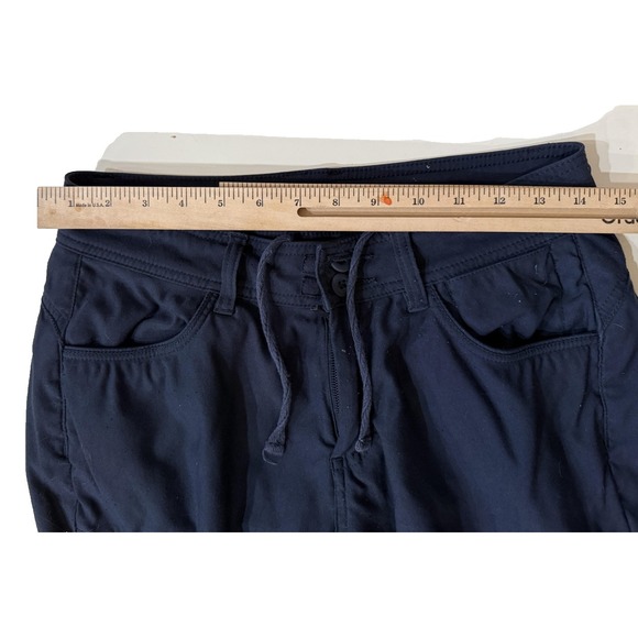 Prana Pants Womens 4 Blue Straight Cargo Hiking Outdoor Gorpcore Utility Pockets - Picture 5 of 7